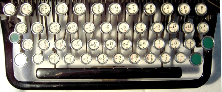 Tastatur Notenschreibmaschine